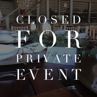 ⚡️Saturday, May 7th⚡️
::
CLOSED FOR PRIVATE EVENT!