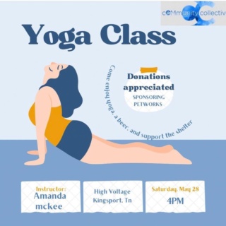 ⚡️Saturday, May 28th⚡️
::
@community_collective_cc hosts yoga class to benefit @petworksanimalcenter from 4-5pm. 🐶
Yoga class is free but donations are greatly appreciated! 🙏🏻 Amanda McKee will lead a fun 1 hour class incorporating energizing flows and deep stretch!! 🧘🏻
Bring your mat and some water and practice in support of our 4-legged friends!

🌶 Dinner from @spanquisfoodtruck starts at 5:30pm!
