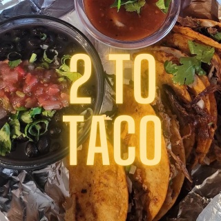 ⚡️Saturday, April 9th⚡️
::
🌮 2 To Taco is here!
Dinner starts at 5pm.