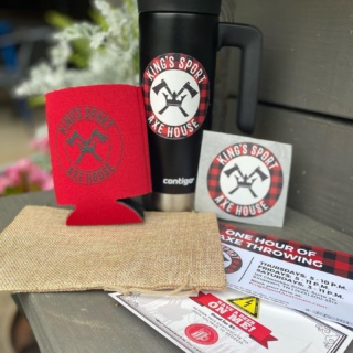 YOU COULD WIN…
::
🪓1 Hour of Axe Throwing🪓 at King's Sport Axe House, a KSAH koozie and sticker plus a $5 gift certificate to High Voltage. 🍻

Courtesy of @kingssportaxehouse and High Voltage
::
When you turn in your completed passport you will be entered in our prize drawing where you could win THIS and some other pretty rad prizes. 🤩
::
For information on the 
🏆 4rd Annual Tasty Buds Throwdown 🥊
see High Voltage’s social media.
